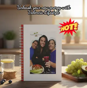 Dr. Daniel Valencia's book The Valencia Lifestyle: A bilingual (English and Spanish) guide to meal planning in the Valencian lifestyle, healthy eating, and a balanced lifestyle.