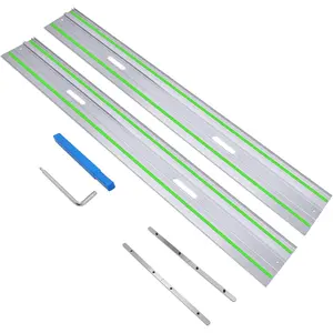 110" Guide Rail Kit for Festool TS-55/TS-75 Track Saws,FS-1400/2 Guide Rail Include 2x55"  Alloy Guide Rails and 2 Guide Rail Connectors for Woodworking Projects