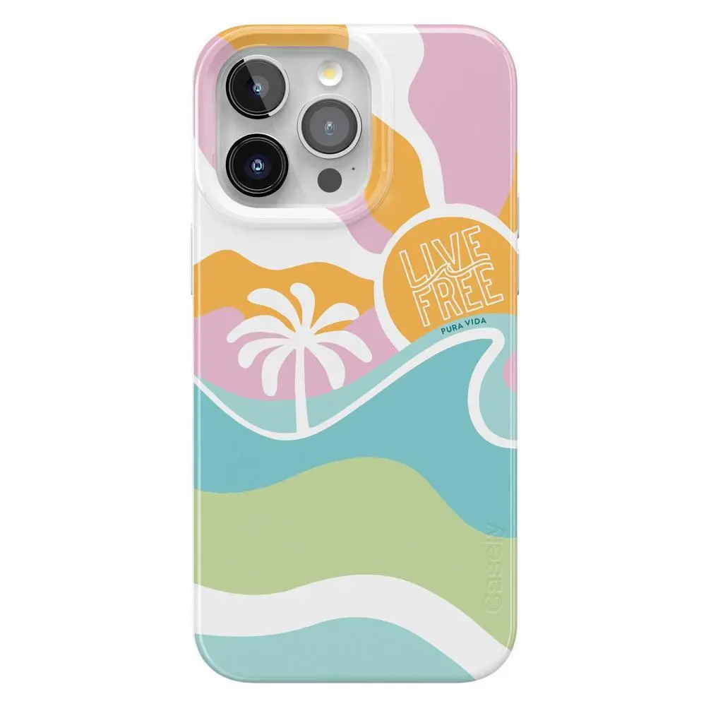Casely iPhone 15 Pro Case | Pura Vida | Tropical Dreams | Compatible with MagSafe | Classic Ultra Thin Design