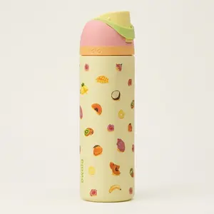 Owala 24oz Tropical Fruit FreeSip Water Bottle, Birthday Bash Insulated Stainless Steel Bottle, Leakproof Reusable Sports Bottle, Double Wall Vacuum Flask, Travel Water Bottle, Gift for Her