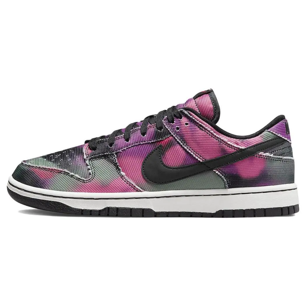Men's Nike Dunk Low Premium Graffiti Print Low Top All Seasons Casual Lace-Up Trainers, DM0108-002