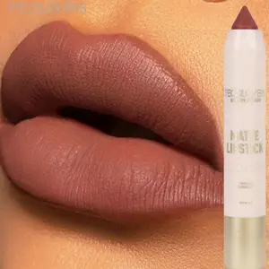 1 Pcs Matte Long-lasting Lipliner & Lipstick, Matte Lip Pencil, Crayon Nib Design Smooth Easy To Apply, High Color Rendering Matte Texture Non-sticky, for All Skins, Perfect Festival Birthday Gifts Cosmetic