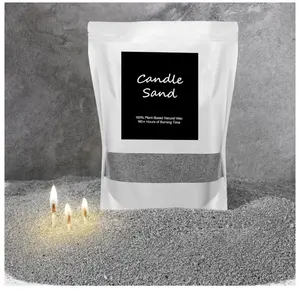 Candle Sand 3.3  DIY Candle Sand Candle Making Kit Included 20 Pcs Wicks and Refillable Beaded Wax Sand Candle Sand with Wicks Self Extinguish Candle
