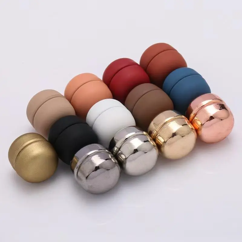 Color Magnetic Hijab Clip Set, 4 Counts Fashionable Anti-slip Decorative Magnetic Hijab Clip, Adjustable Buckle for Shawl, Headscarf, Cape