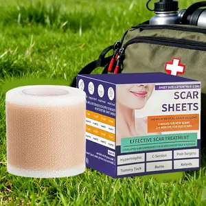Upgrade  Clear Silicone Scar Tepe -Surgical Silicone Scar Sheets for  Wrinkles, Keloid Scars, and Hypertrophic Scars -Suitable for All Skin Tayes (1.6"X 59" Roll-1.5M)