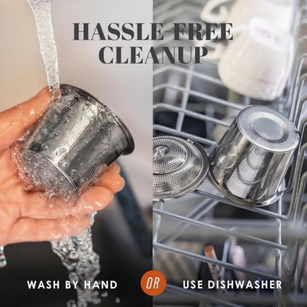 Set of 3 Stainless Steel Tea Strainers, Featuring Ultra-Fine Steeping with a Cover And a Tea Scoop, Ideal for Brewing Tea. Easy to Use And Clean, Perfect for Both for home And Restaurant Settings, Making It an Excellent Gift for Tea Lovers