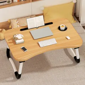 Laptop Bed And Desk Tray Holder With Cup Holder, Used For Bed/Sofa/Sofa/Reading/Writing On Low Living Room Floor, Portable Foldable Bed And Desk Tray For Dining And Laptop
