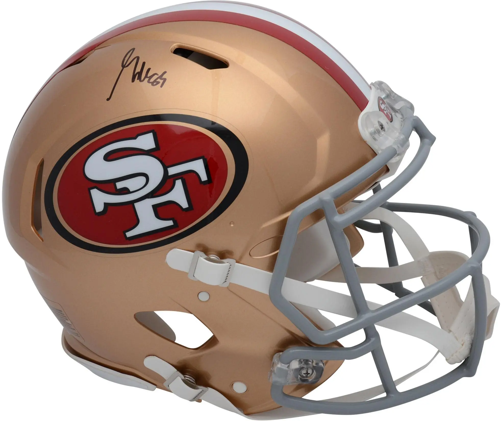 George Kittle San Francisco 49ers Autographed Riddell Speed Authentic Helmet - Fanatics Authentic Certified