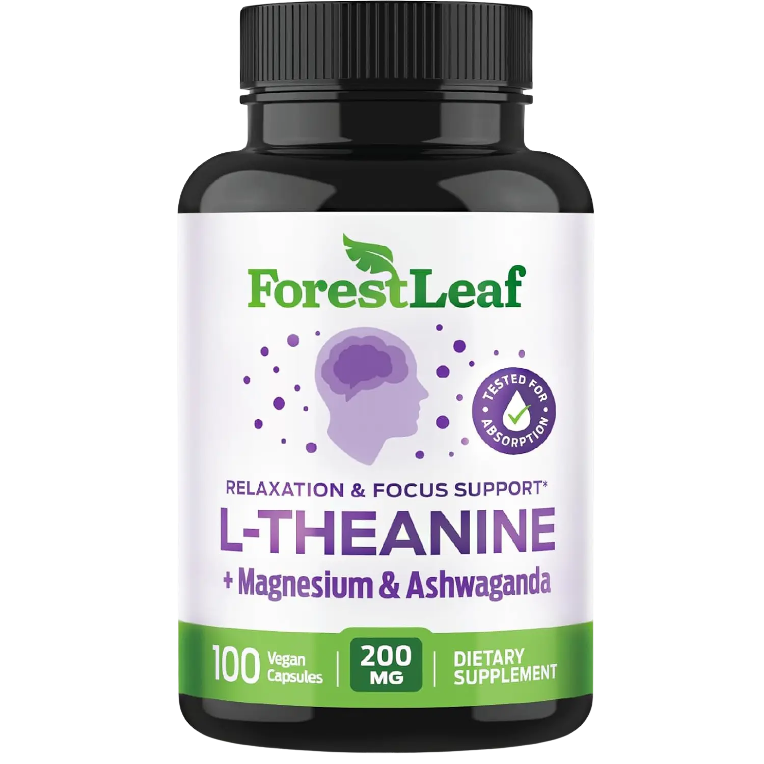 L-Theanine 200mg with Ashwagandha & Magnesium