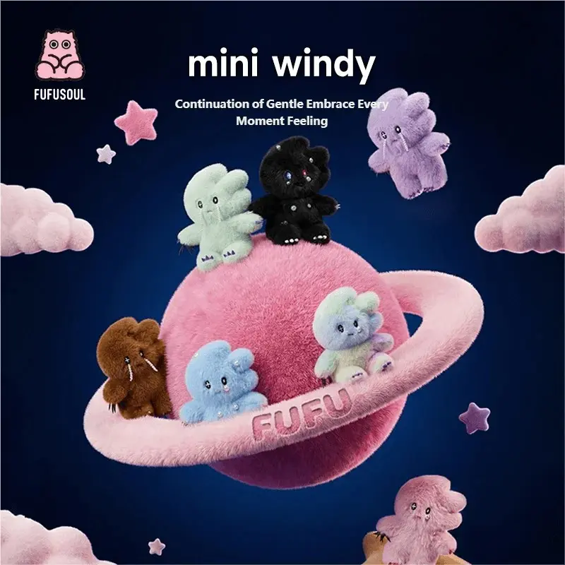 FUFUSOUL Mini Windy Scented Plush Toy 12cm – Full-Body Pearl, Beaded & Teardrop Series | 12 Fragrance Options Artist Keychain Gift