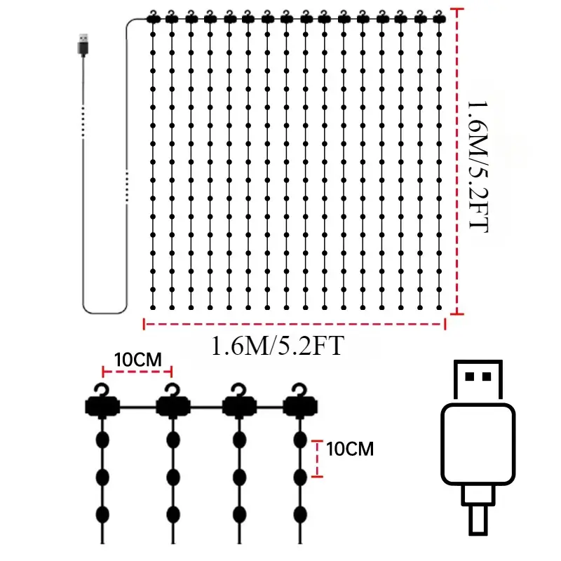 USB 1.6×1.6m IDeal LED app