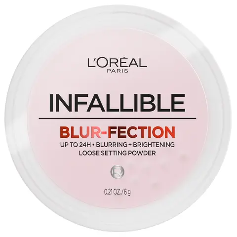 Infallible Blur-fection Setting Powder: 24-Hour Wear, Transfer-Resistant, and Lightweight for a Flawless Finish, L'Oréal Paris