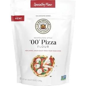 King Arthur 00 Pizza Flour: Premium Non-GMO American Wheat for Perfect Neapolitan-Style Crust - Finely Milled for Authentic Italian Pizza at Home - Ideal for Crispy, Chewy Pizzas (3 lbs)