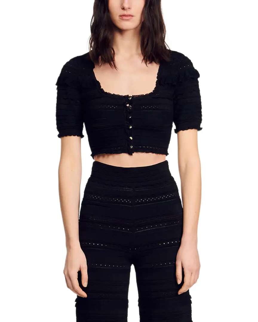 Sandro Frilene Cardigan