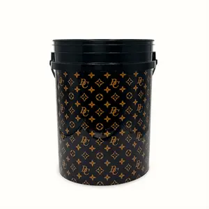 THE LOUIS BUCKET 5 Gallon Car Wash Bucket Scratch Resistant Heavy Duty BPA Free Polypropylene Plastic for Food Painting Engine Oil Grease Fertilizer Construction Materials