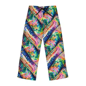 Rainbow Kaleidoscope Lounge Pants: Women's Colorful Pajamas