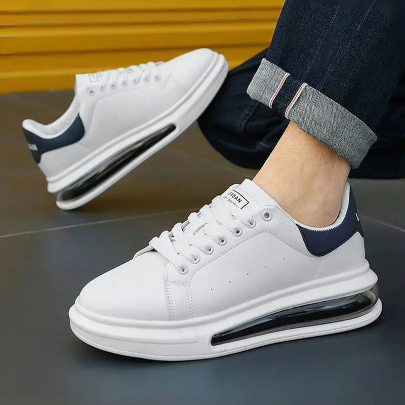 Men's Fashion Patchwork Lace-Up, Comfortable Breathable Sports Sneakers, Fashionable Running Shoes, Trendy Casual Shoes for Daily Wear and Fitness