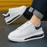 Men's Fashion Patchwork Lace-Up, Comfortable Breathable Sports Sneakers, Fashionable Running Shoes, Trendy Casual Shoes for Daily Wear and Fitness