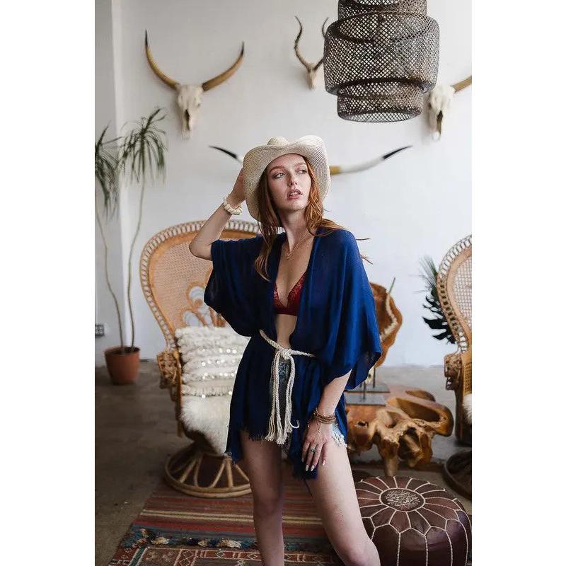 BOHO BRAIDED ROPE BELT