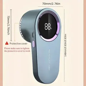 [Rechargeable Fabric Shaver] Upgraded Six-Blade Rechargeable Fabric Shaver, Electric Hair Remover |   Digital Display, Safety Protection Lock, for Clothing, Sofa, Furniture, Carpet