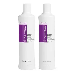 Fanola No Yellow Purple Shampoo - Purple Color Depositing Shampoo for Blondes, Bleached & Grey Hair - Formulated with Violet Pigment to Remove Brassy Tones from Hair - 11.8 Fl oz
