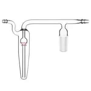 Oil Bubbler with 24/40 Joint and 10 mm Hose Connection, Spherical or Straight