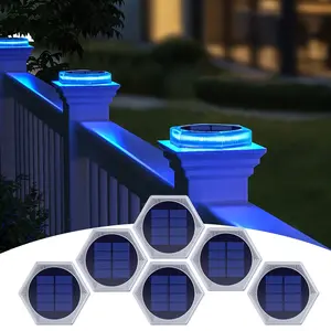 6-Pack Outdoor Solar LED Lights, Rechargeable IP68 Waterproof, Garden Staircase Lanterns, Wall-Mounted Courtyard Balcony Hanging Lights, Solar Led Patio