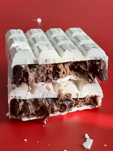 *REFILL KIT* Minty Mrs. Claus - Candy Cane Cookies & Cream Stuffed Chocolate Bar Kit