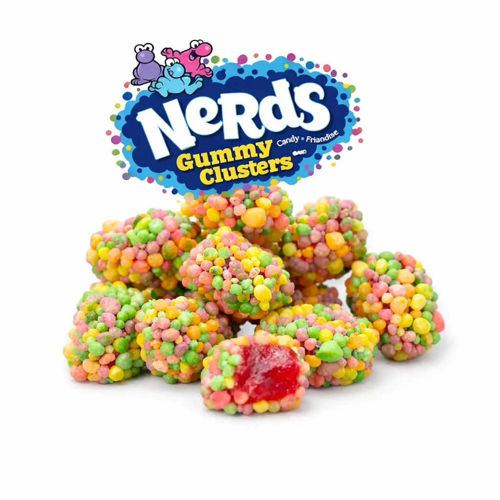 Nerds Gummy Clusters Candy - Rainbow, Bite-Sized, Chewy, Sweet, Tasty Bulk Value Bag for Snack Ideas