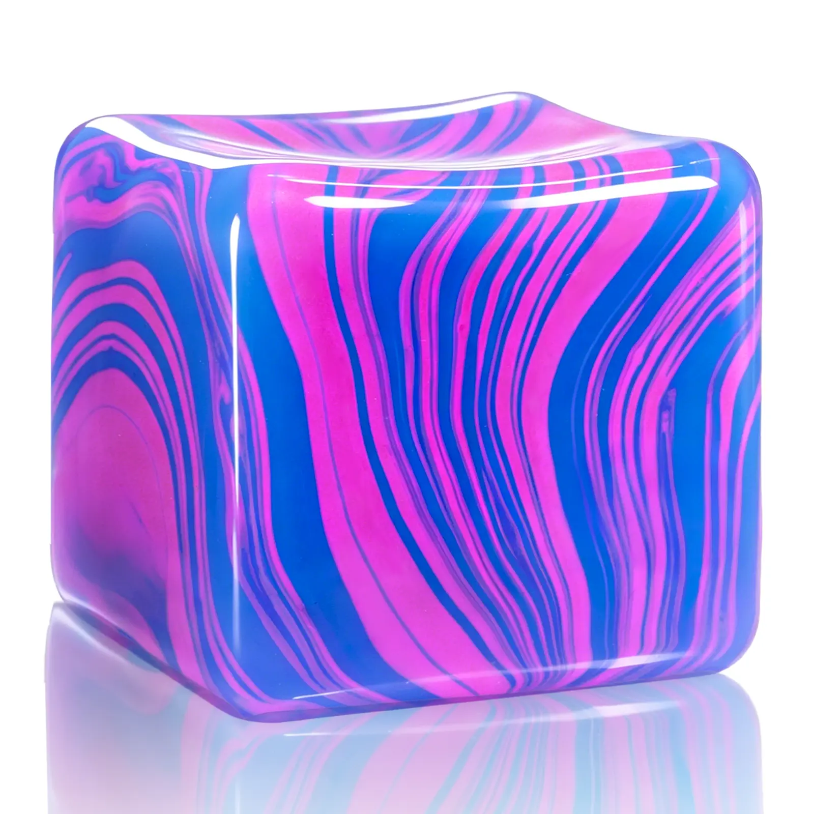 Super Squishy Stress Cube - High Density Malt Sugar Filled, Slow Rising Sensory Toy for Anxiety Stress Relief, Ideal for Kids & Adults, ADHD Friendly