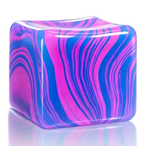 Super Squishy Stress Cube - High Density Malt Sugar Filled, Slow Rising Sensory Toy for Anxiety Stress Relief, Ideal for Kids & Adults, ADHD Friendly