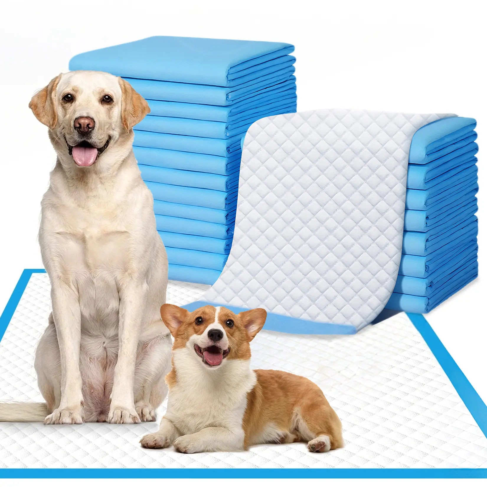 Super Absorbent & Leak-Proof Dog Training Pads – Extra Large Puppy Pee Pads for Housebreaking – 6-Layer, Quick-Dry, Disposable Potty Pads for Large Dogs