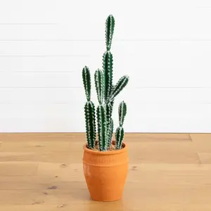 41” Artificial Cactus in Terracotta Planter 41” Artificial Cactus in Terracotta Planter