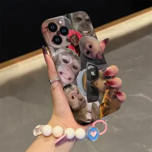 Playful Cute Monkey suit bracelet Art phone case Case is Suitable For XiaoMi X3/POCOM3PRO/X3PRO/POCOX3NFC/POCOX3GT/POCOX2/POCOM5 with PET Shock proof, Fashionable and durable design