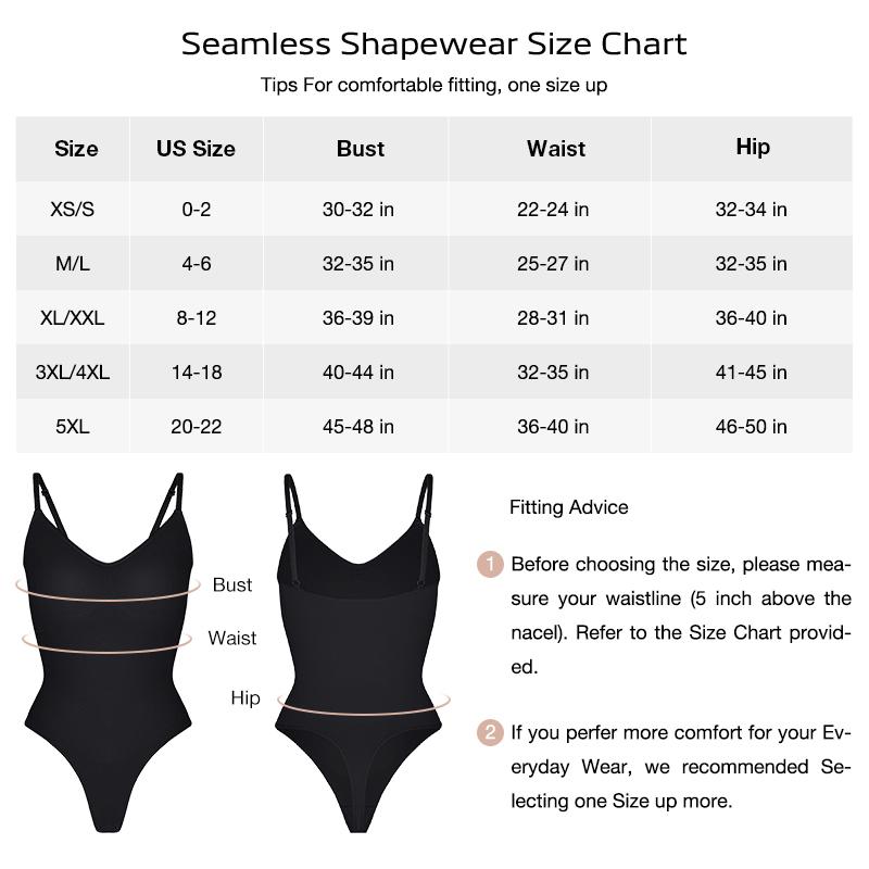 FeelinGirl Womenswear Seamless Covered Bust Jumpsuit Thong Bodysuit Fit Shapewear Comfort Breathable Hip Tops Soft