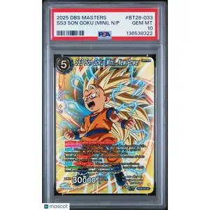 2025 Dragon Ball Super Prismatic Clash SS3 Son Goku New Power #BT28-033 PSA 10
