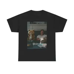 Ted Movie Poster Funny Graphic T Shirt Unisex Heavy Cotton Tee Gift, Movie Shirt, Unisex Shirt Menswear Womenswear Streetwear Cotton Comfort