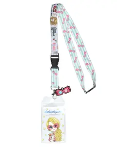 Harry Potter Luna Lovegood Character Inspired Lanyard ID Badge Holder With 2" Rubber Spectrespecs Charm