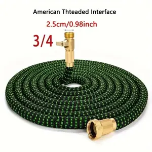 Expandable Garden Hose Set 100 Feet, Includes 10 Function Sprayers, Upgraded Heavy Duty Flexible Water Pipe, Leak-Proof Accessories, Ideal for Watering & Car Washing