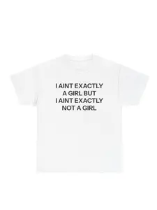Unisex T-shirt made of pure cotton, A Girl T-shirt