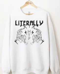 Literally WTF Tigers Graphic Top Literally WTF Tigers Graphic Top