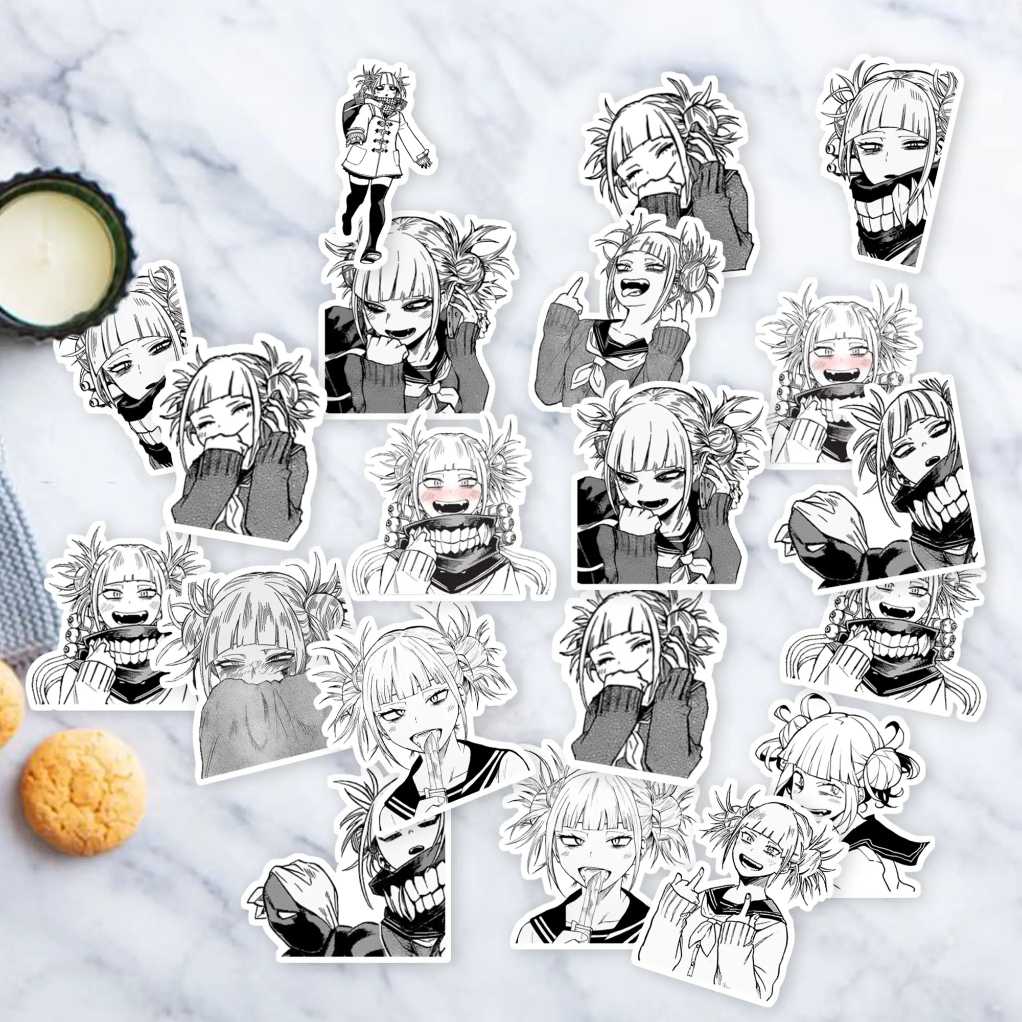 Stickers Pack 20 Pcs Toga Car Guitar Himiko Luggage Water Aesthetic Waterproof Bottle Skateboard Colorful Bike Laptop Vinyl Bumper