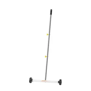 VEVOR Magnetic Sweeper with Wheels, 17 inch, 10 lbs Load Capacity, Lightweight Magnetic Pickup Sweeper with Adjustable Handle, Pick Up Nails and Screws, Easy Cleanup for Garages, Roofing Projects