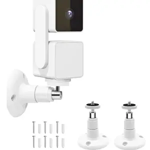 Wall Mount for Wyze Cam Pan V3 and Wyze Cam V4 and V3, 2 Pack 360 Degree Swivel Adjustable Bracket for Wyze Camera System (Wyze Camera is Not Included)