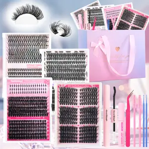 Lash Gift Box-Wispy to Dramatic, Cat Eye, Doll Eye, Eyelashes Extensions, Heatwave & Power Play, Summer Makeup Essential, Back to School Ready, Waterproof, Natural Look, Everyday Look, Soft Band, Bold Volume, Day to Night Glam