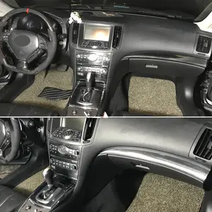 Carbon Fiber for Infiniti G37 G37S Coupe 2 Door Car Film Interior Stickers Center Console Gear Dashboard Air Door Handle Lift Panel