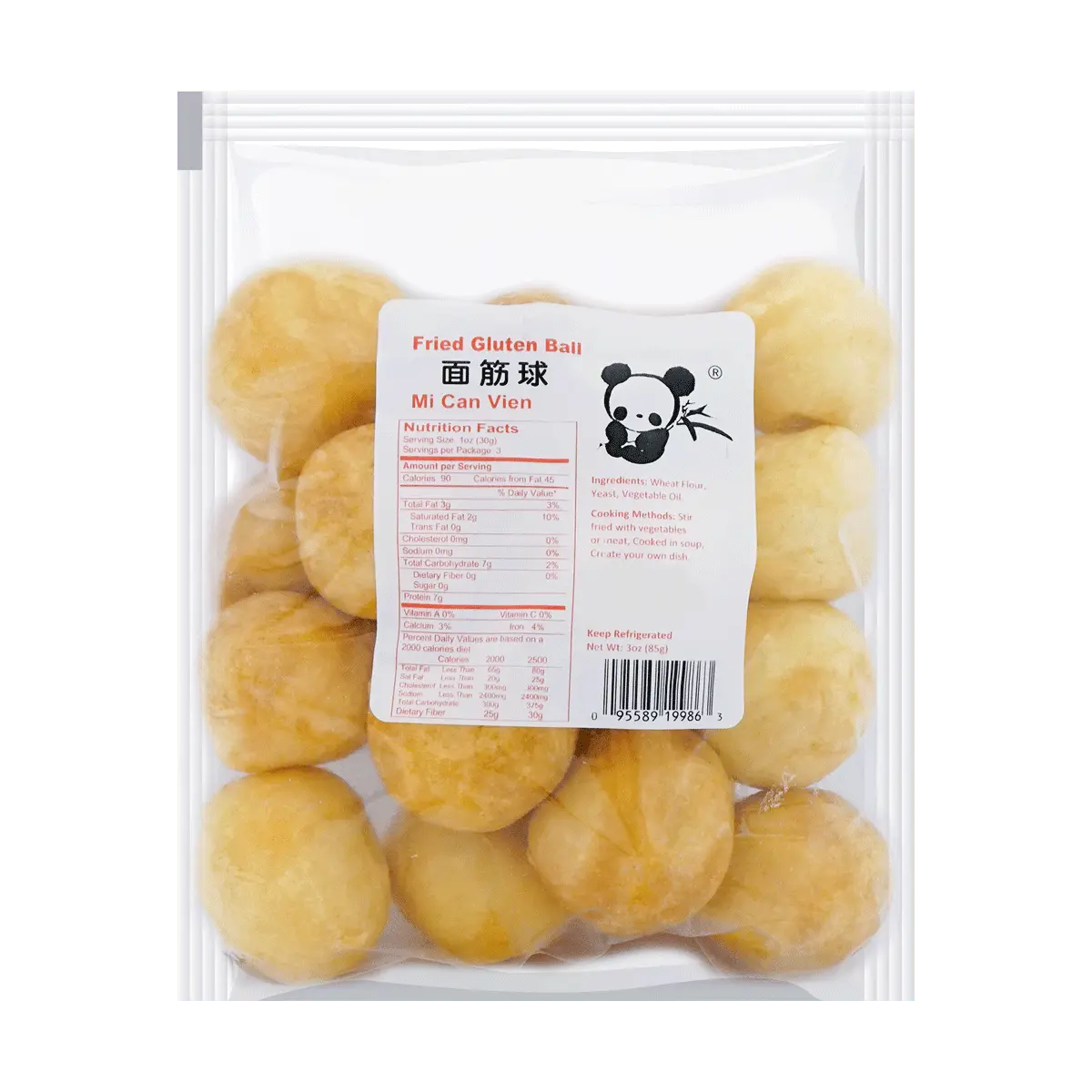 PANDA Gluten Balls for Hot Pot & Mala Tang - Authentic Chinese Snacks, 85g