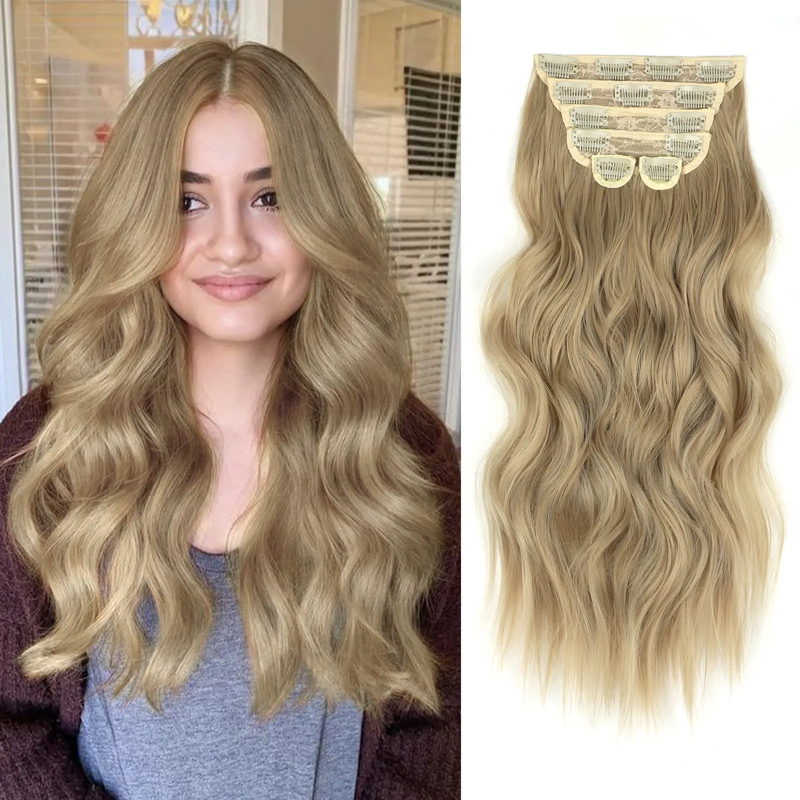 128# Mixed Dirty Blonde - 6PCS(20inch)