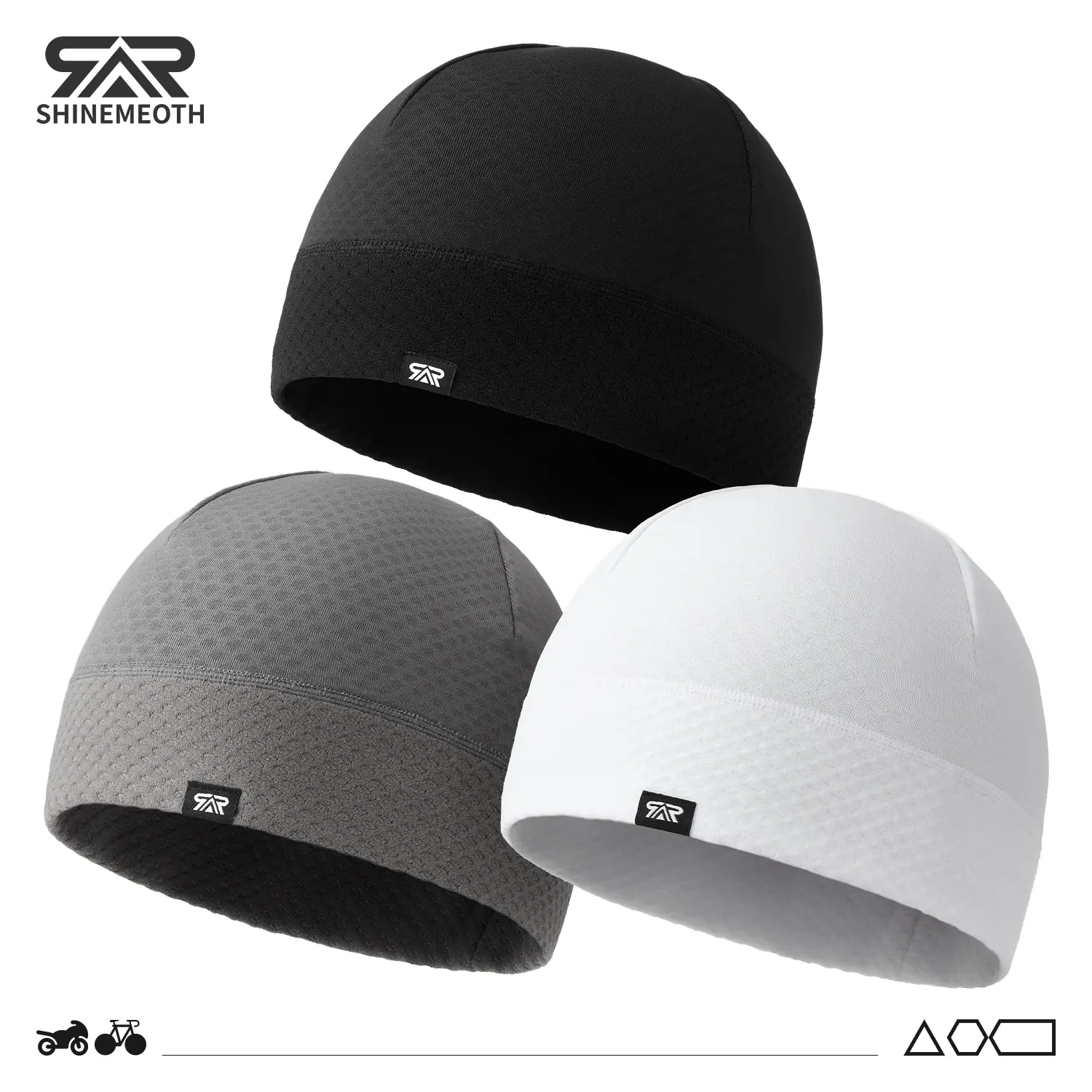 SHINENEOTH 1/2 pcs Warm Breathable Skull Cap for Helmet men's Beanie cycling caps Two wearing styles Do-Rag Running Beanie Under Helmet Lineri Sports Esports Styling Windproof Suitable for all seasons