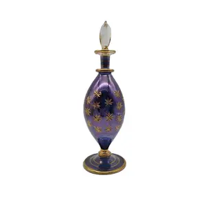 Egyptian Perfume Bottle Purple and Gold - Made in Egypt